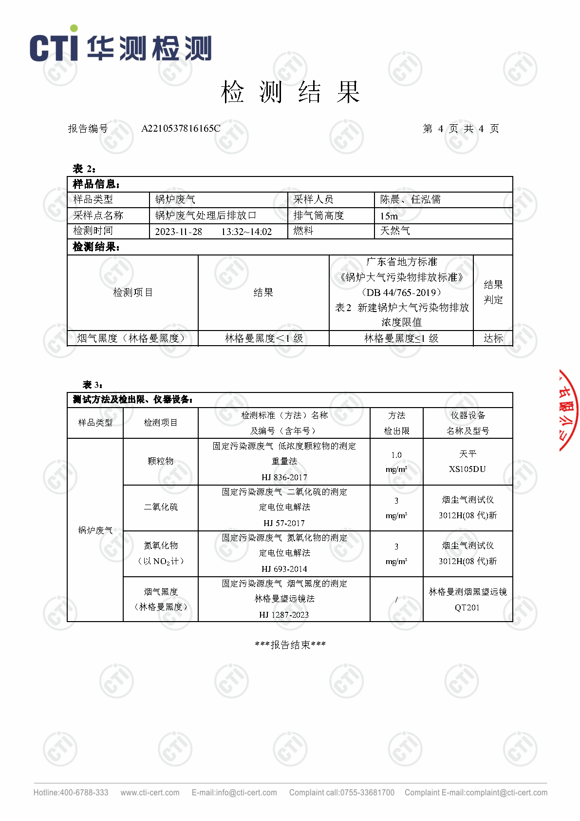 必赢亚洲2023年4季度废气检测汇报_Page24