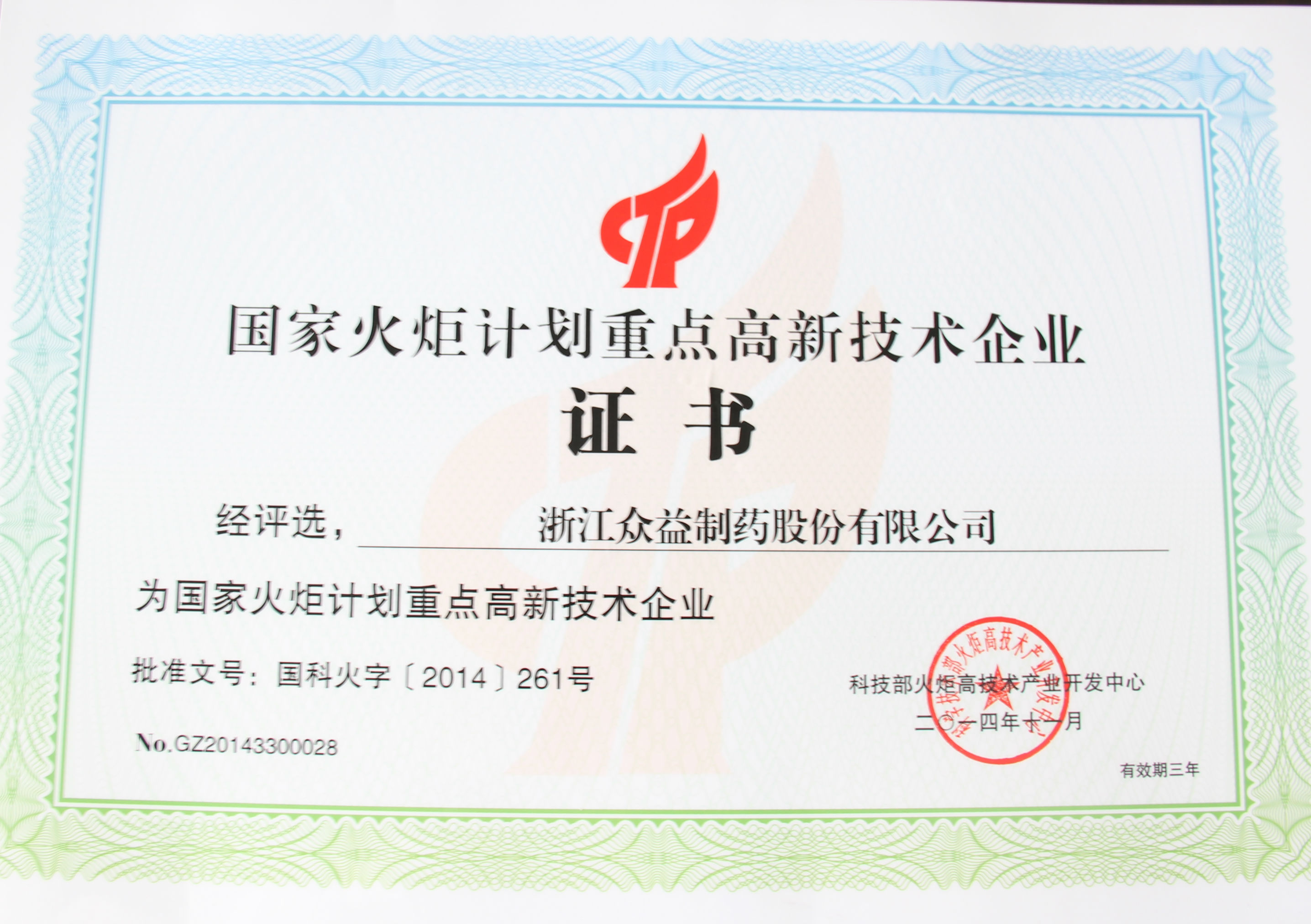 国度火炬打算沉点高新技术企业